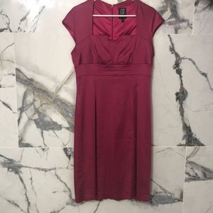 Pink satin cocktail/evening dress